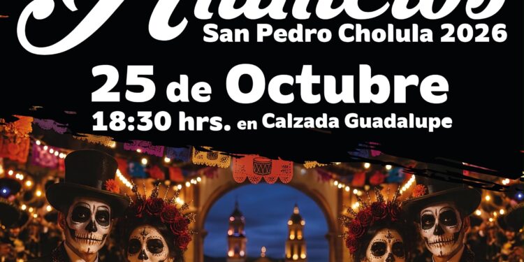 Tonantzin Fernández fortalece las tradiciones de San Pedro Cholula con apoyos a batallones de animeros