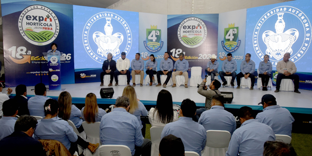 BUAP inaugura la edición 18 de la Expo Hortícola Puebla en Los Reyes de Juárez