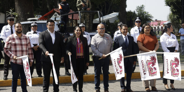 Marina y policías refuerzan seguridad en San Pedro Cholula por celebraciones de Día de Muertos